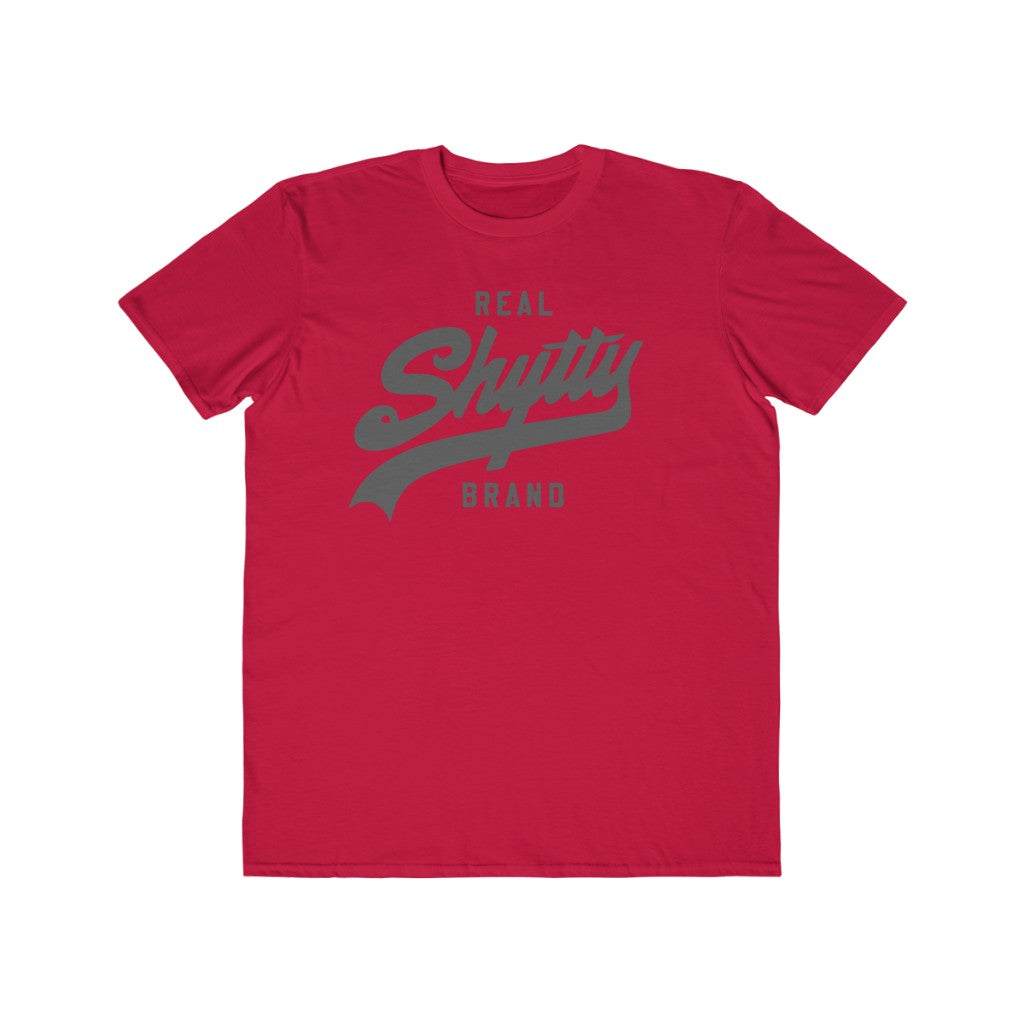 Real Shytty Brand Men's Lightweight Fashion Tee (grey logo)