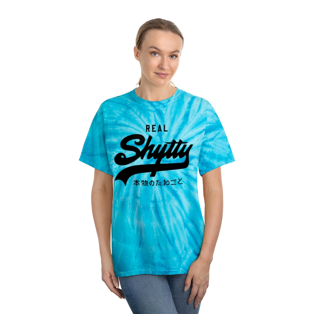 Real Shytty Tie-Dye Tee, Cyclone (black logo)