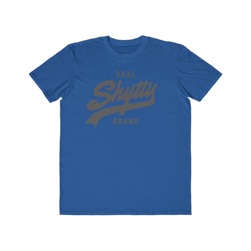 Real Shytty Brand Men's Lightweight Fashion Tee (grey logo)