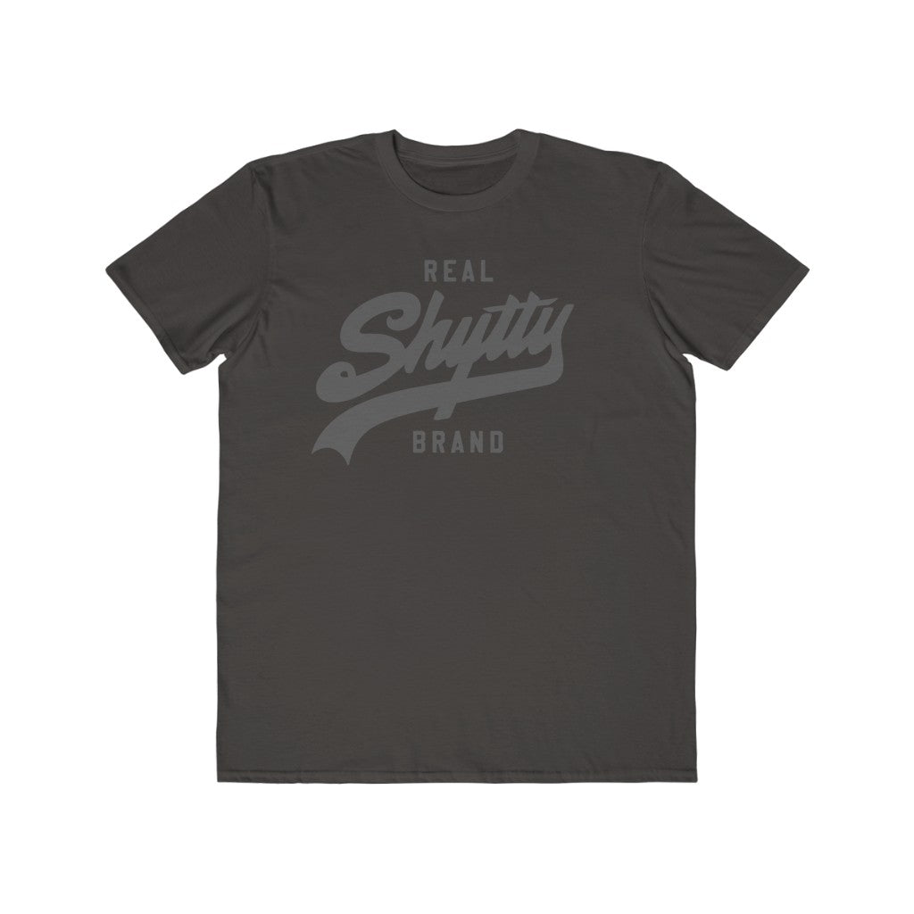 Real Shytty Brand Men's Lightweight Fashion Tee (grey logo)