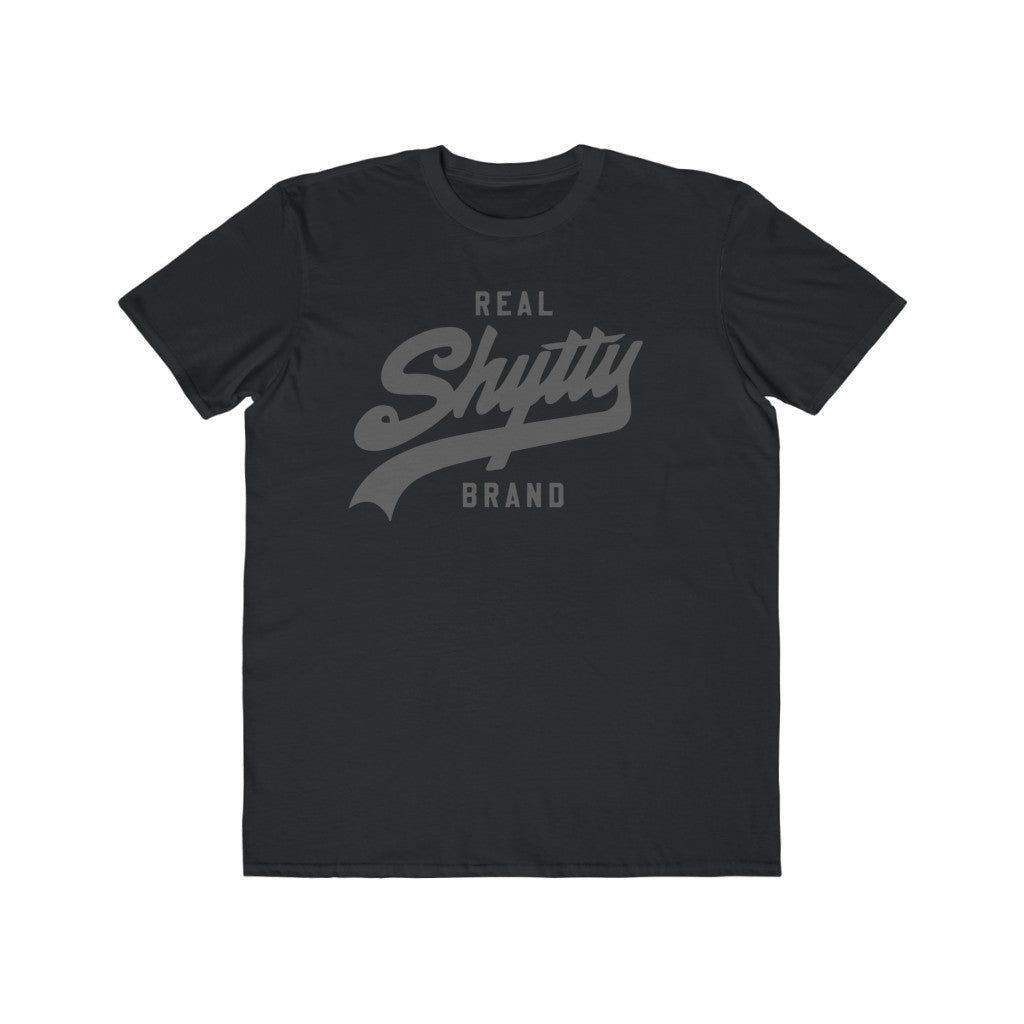 Real Shytty Brand Men's Lightweight Fashion Tee (grey logo)