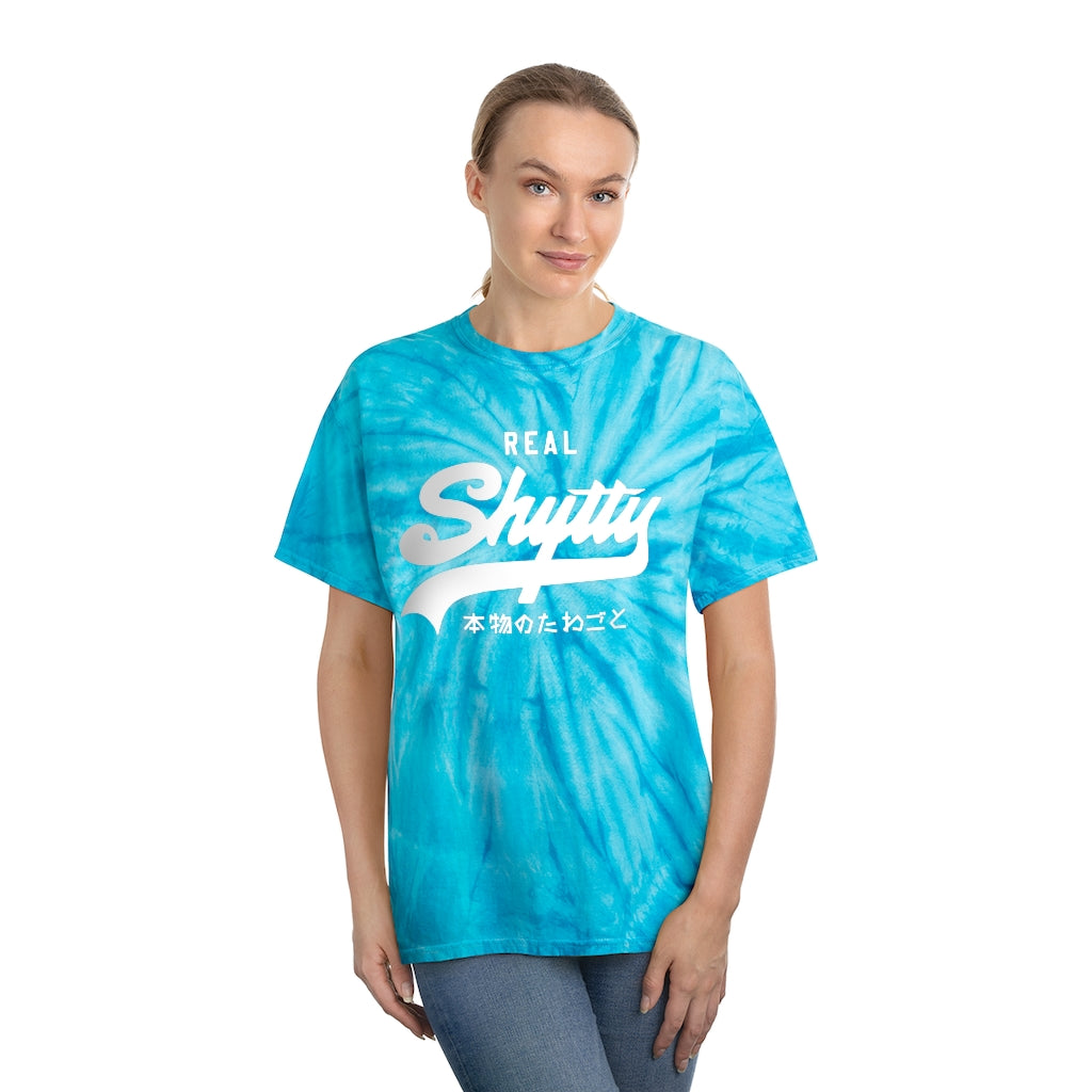 Real Shytty Tie-Dye Tee, Cyclone / Solid White Logo