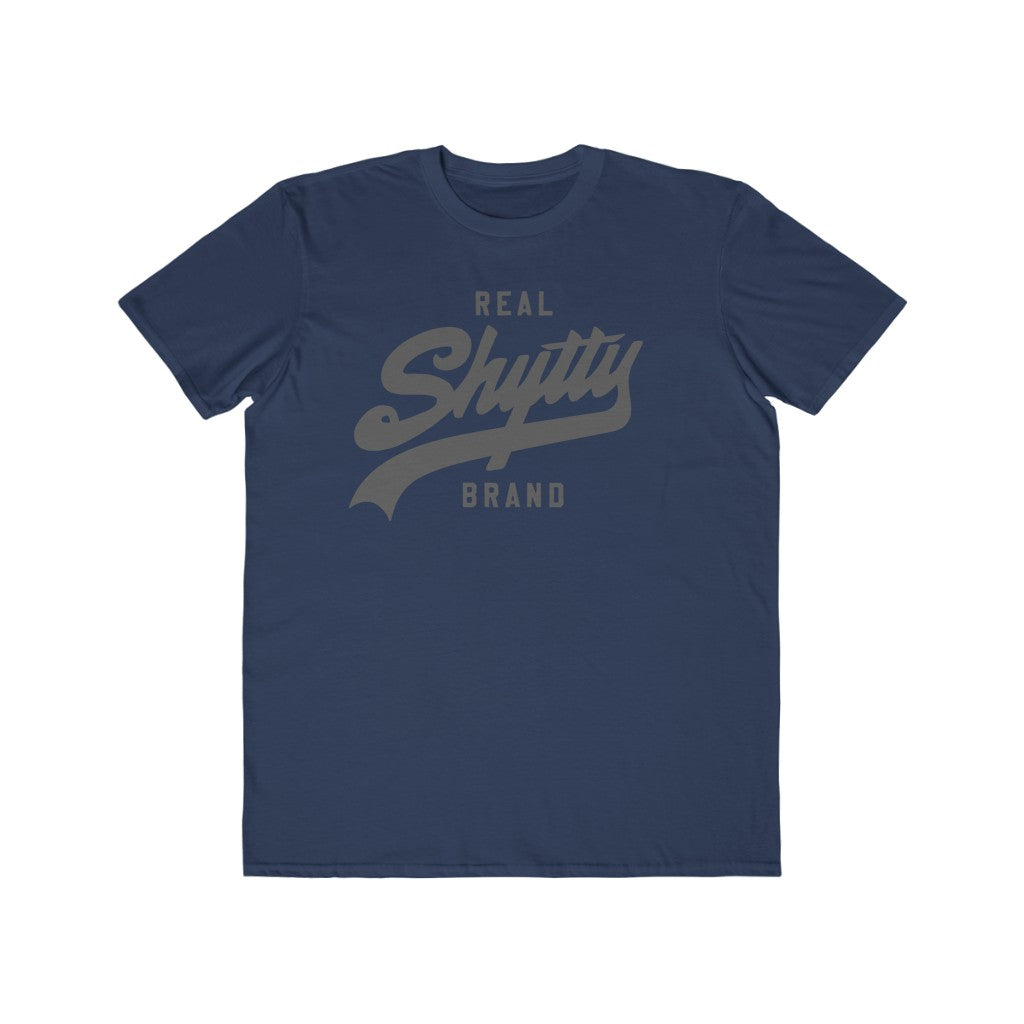 Real Shytty Brand Men's Lightweight Fashion Tee (grey logo)