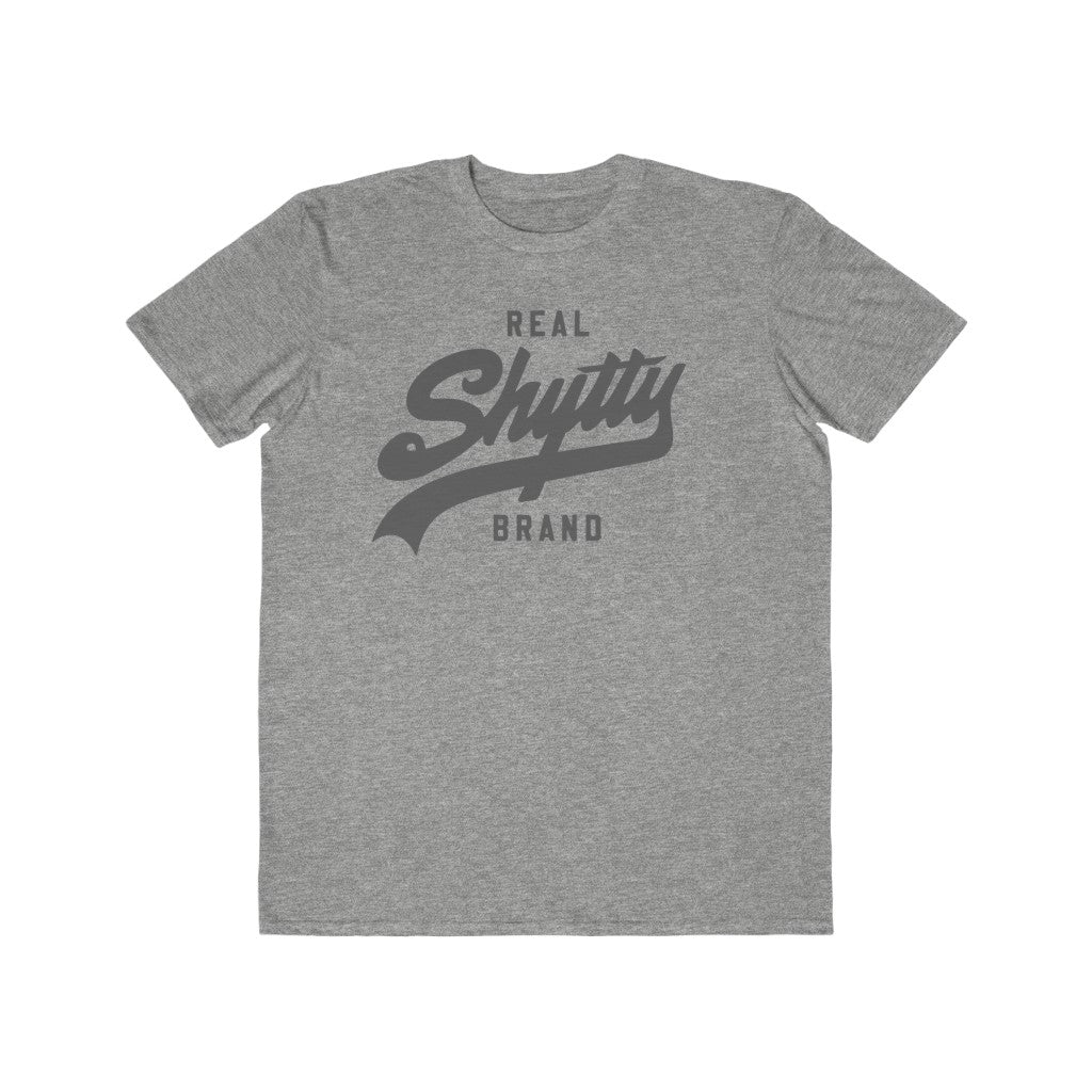 Real Shytty Brand Men's Lightweight Fashion Tee (grey logo)